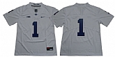Penn State Nittany Lions 1 White Nike College Football Jersey,baseball caps,new era cap wholesale,wholesale hats